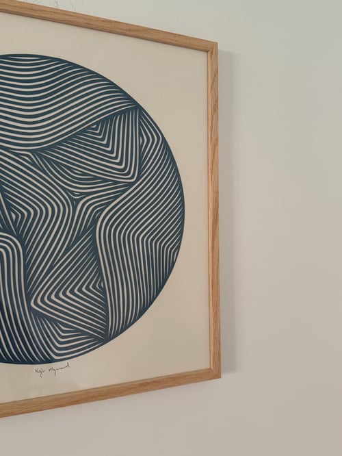 40x40cm, papercut, petroleum, indrammet  (3)