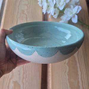 Bølge - blå skål – produktbillede