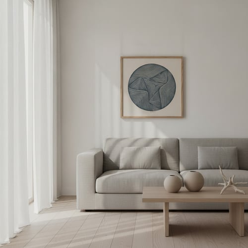 40x40cm, papercut, petroleum, indrammet  (2)