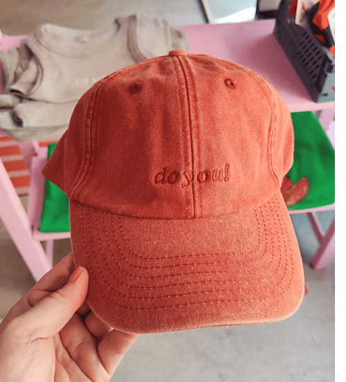 do you! STATEMENT!, Low profil Vintage Cap, Burnt Orange