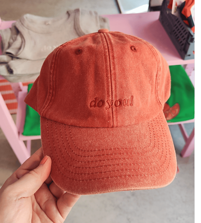 do you! STATEMENT!, Low profil Vintage Cap, Burnt Orange