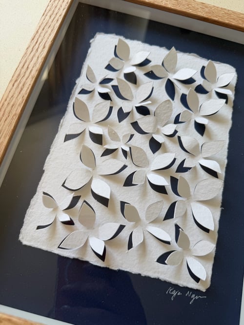 A4, 3D papercut, indrammet (2)