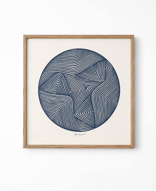40x40cm, papercut, petroleum, indrammet  (1)