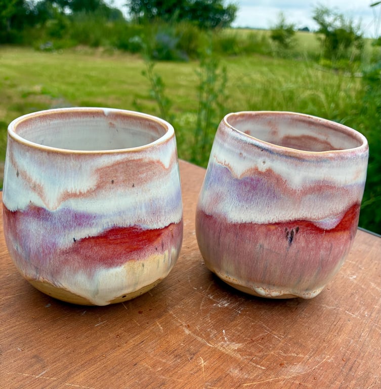 Cracks Blush Tumblers