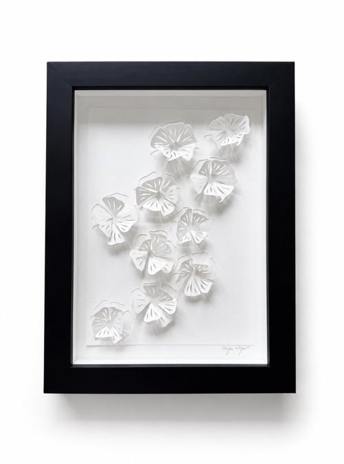 A5, 3D papercut, indrammet  (1)