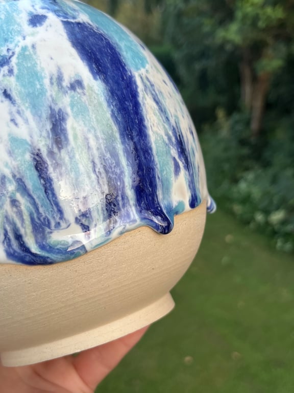 Vase, Blå dryp (a) (dh) billede 3