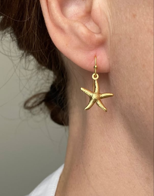 Earrings with starfish 