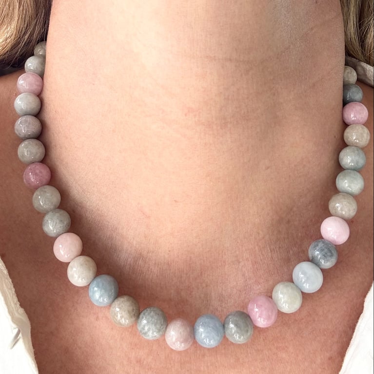 HALSKÆDE PASTEL JADE