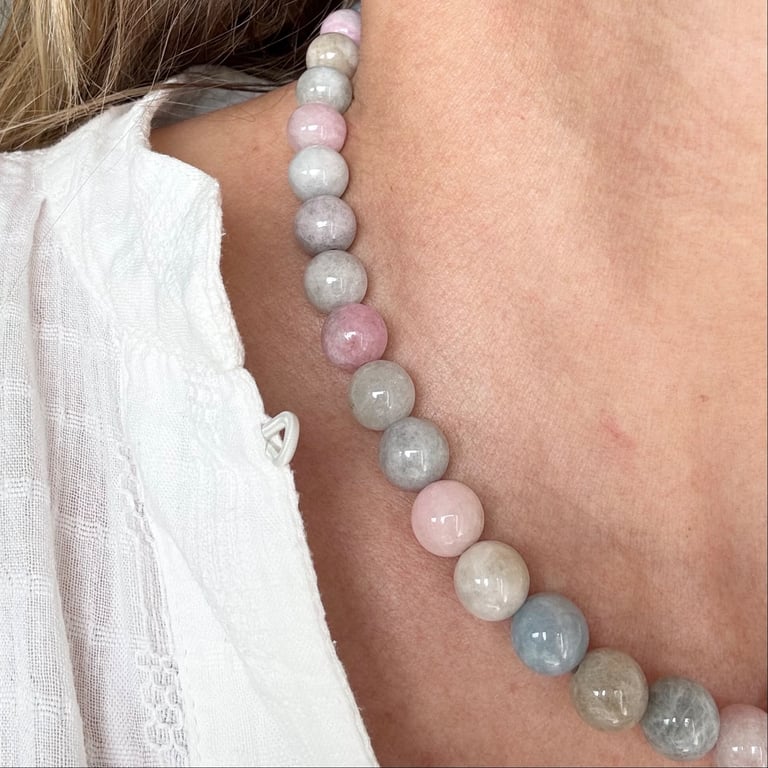 HALSKÆDE PASTEL JADE billede 6