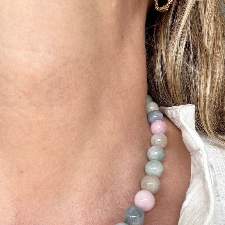 HALSKÆDE PASTEL JADE billede 2