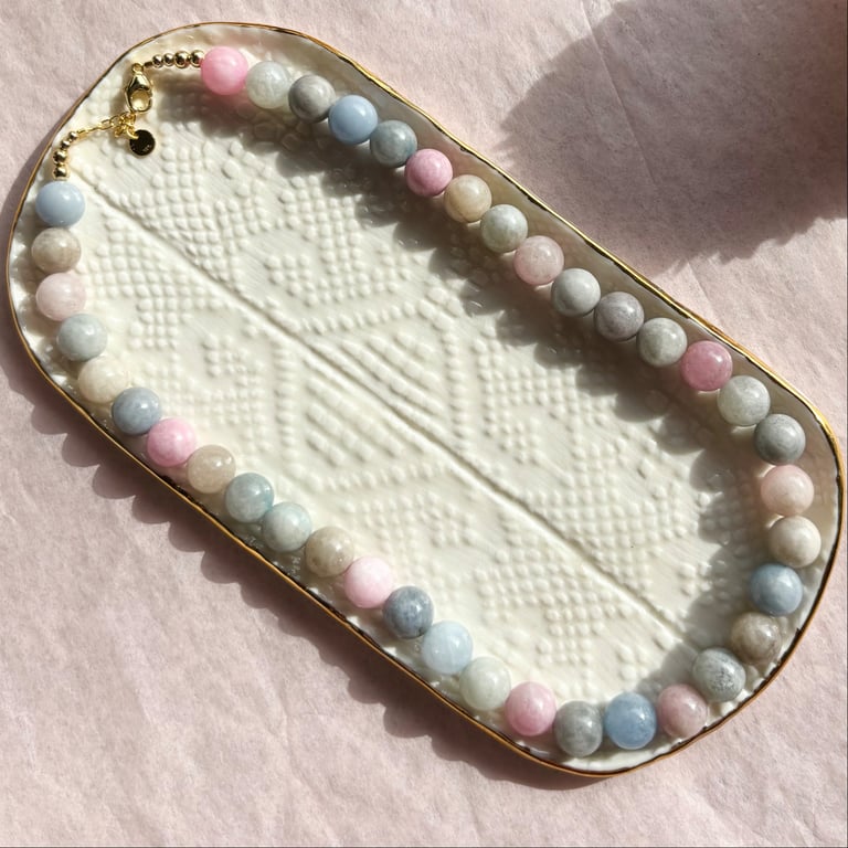 HALSKÆDE PASTEL JADE billede 4