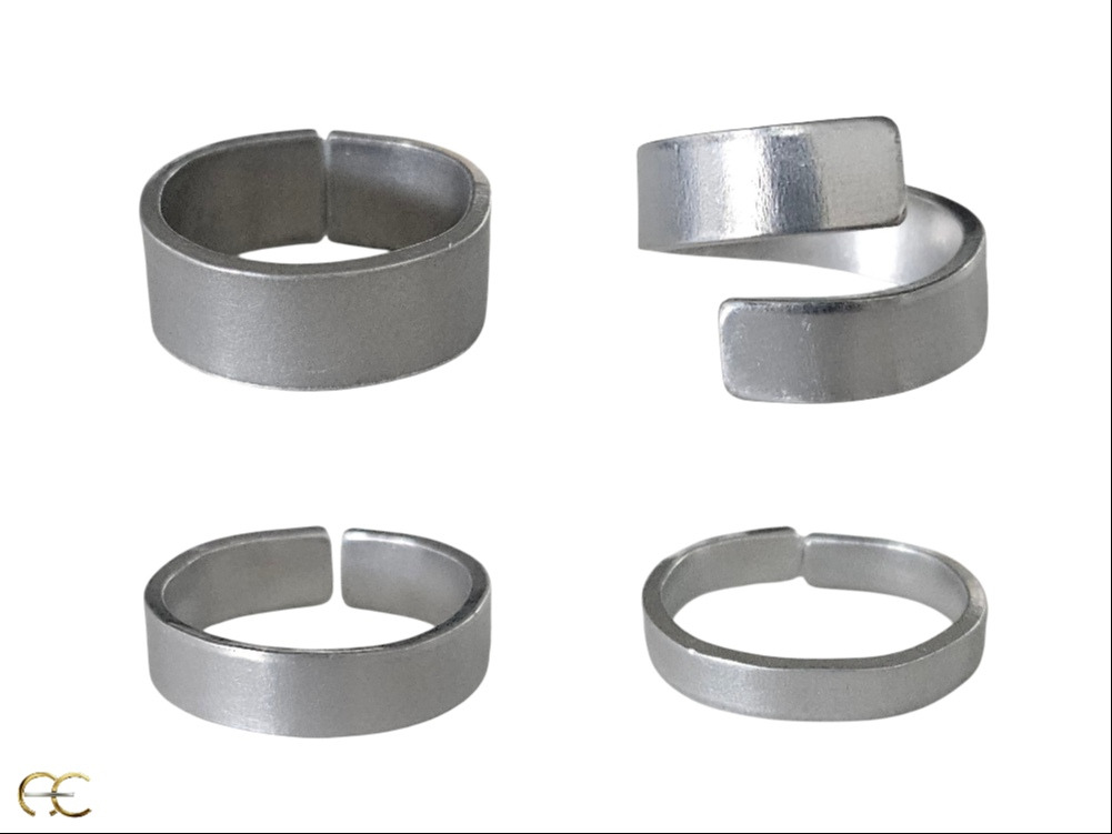 Ring aluminium inkl. valgfri tekst