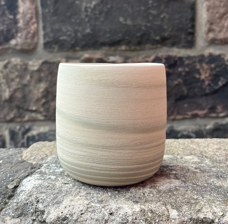Marmoreret kop, khaki billede 4