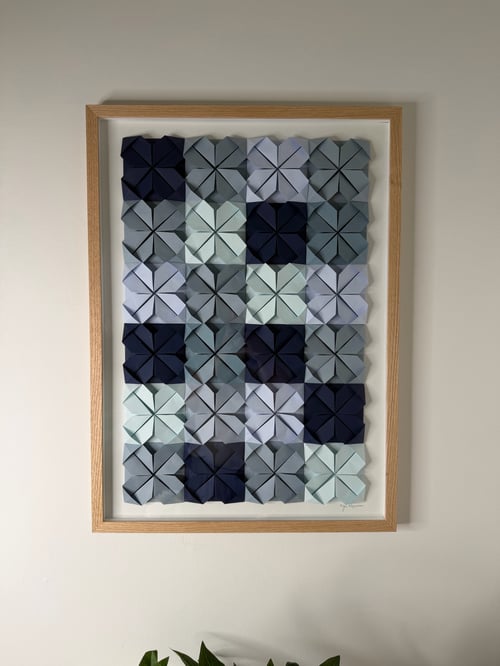 50x70cm, foldet værk, indrammet  (1)
