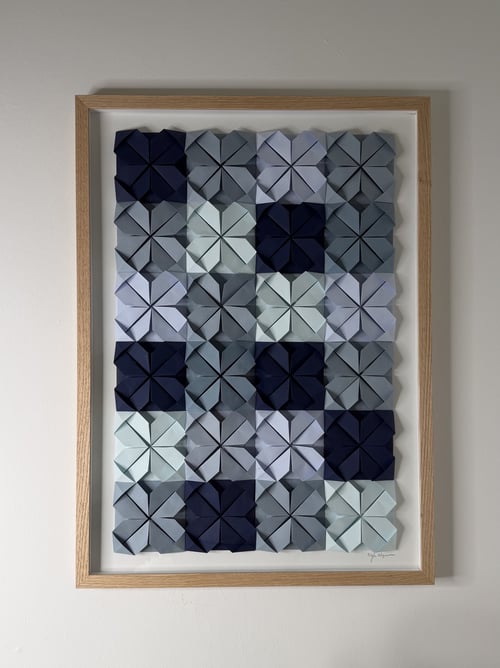 50x70cm, foldet værk, indrammet  (3)