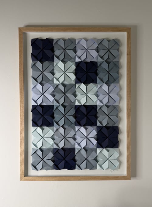 50x70cm, foldet værk, indrammet  (4)