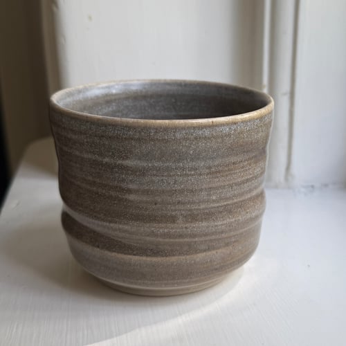 Krus (L) i gråblå til te eller kaffe (1)