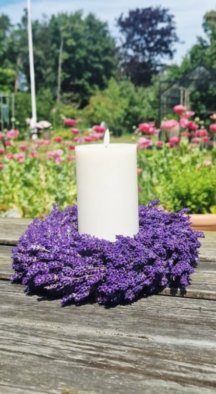 Kraftig lavendel krans