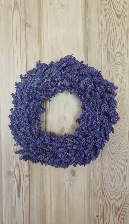 Kraftig lavendel krans billede 2
