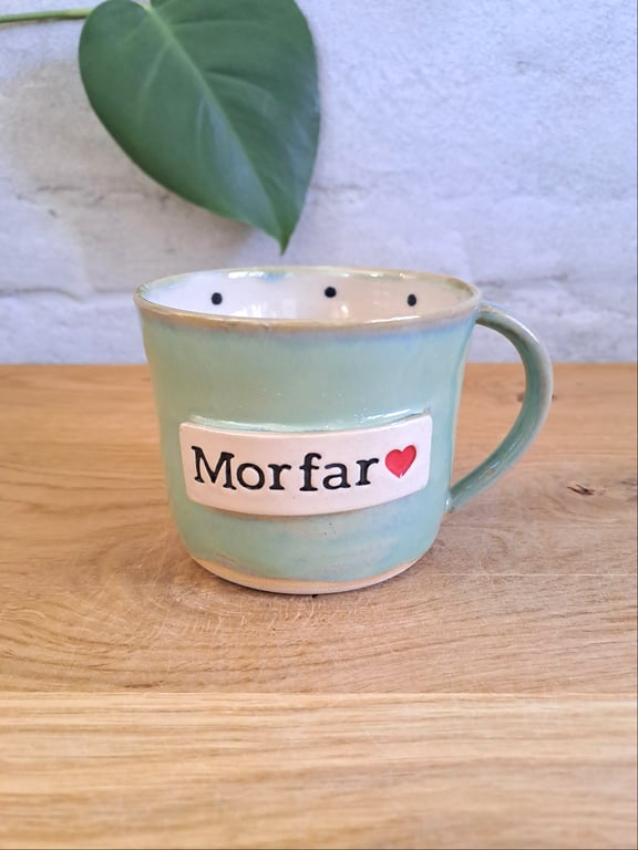 Morfar koppen kan indeholde 350 ml.