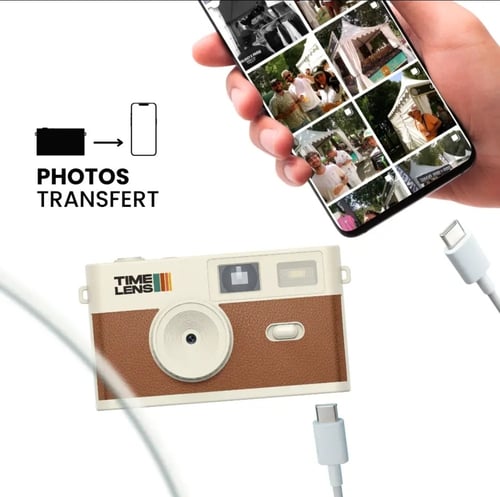 PREORDER: TimeLens, Vintage kamera, Creme Brown (1)