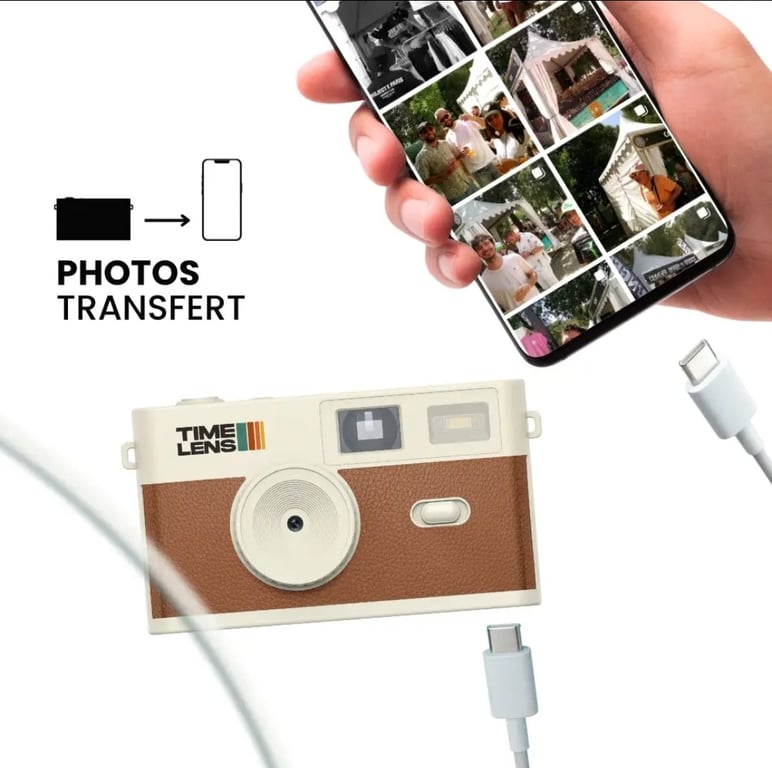 PREORDER: TimeLens, Vintage kamera, Creme Brown