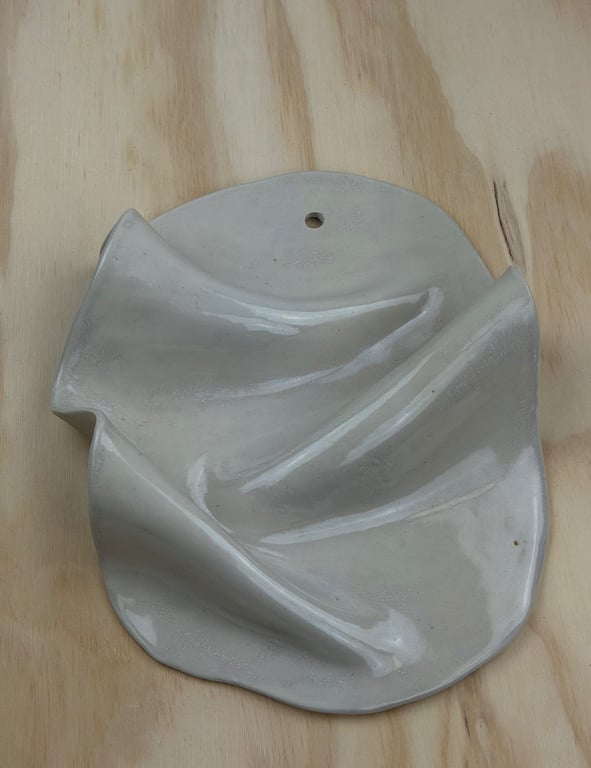 Beige vægrelief - 23 X 19 cm billede 2