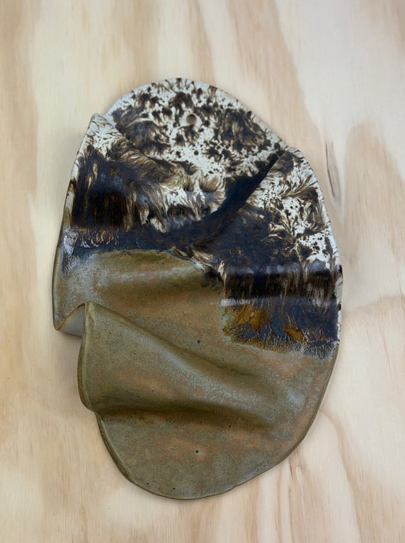 Winter wood &amp; Brun vægrelief - 30 x 20 cm