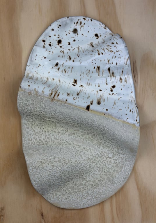 Lys vægrelief med tekstur - 35,5 x 21 cm