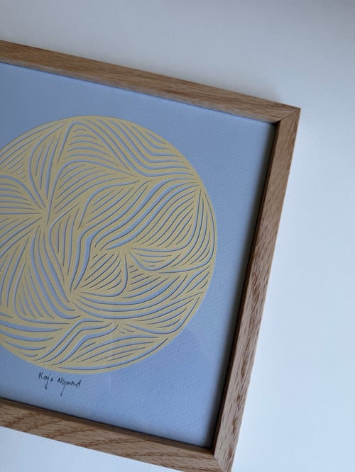 20x20cm, papercut, indrammet  (2)