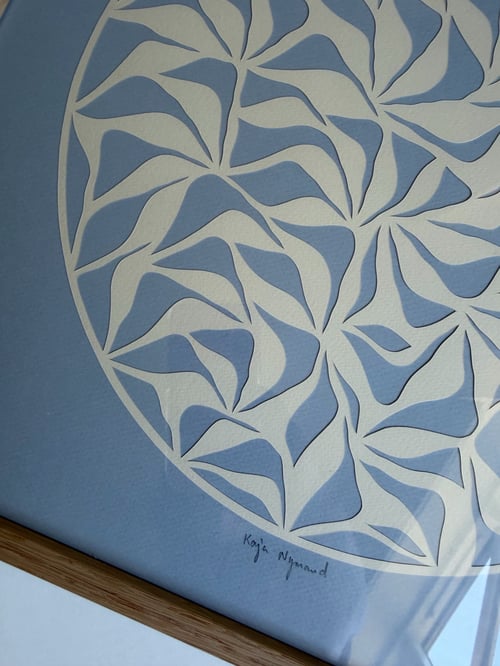40x40cm, papercut, indrammet  (3)