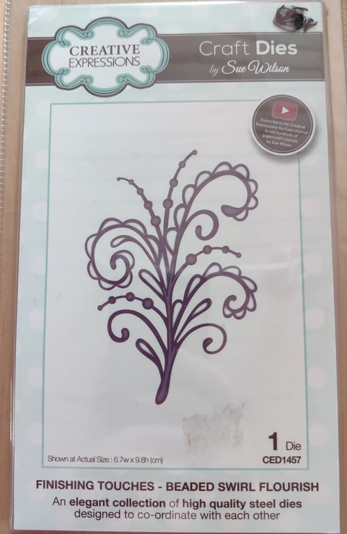 6 - Beaded Swirl Flourish