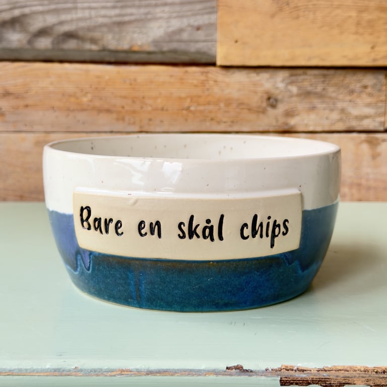 Bare en skål chips