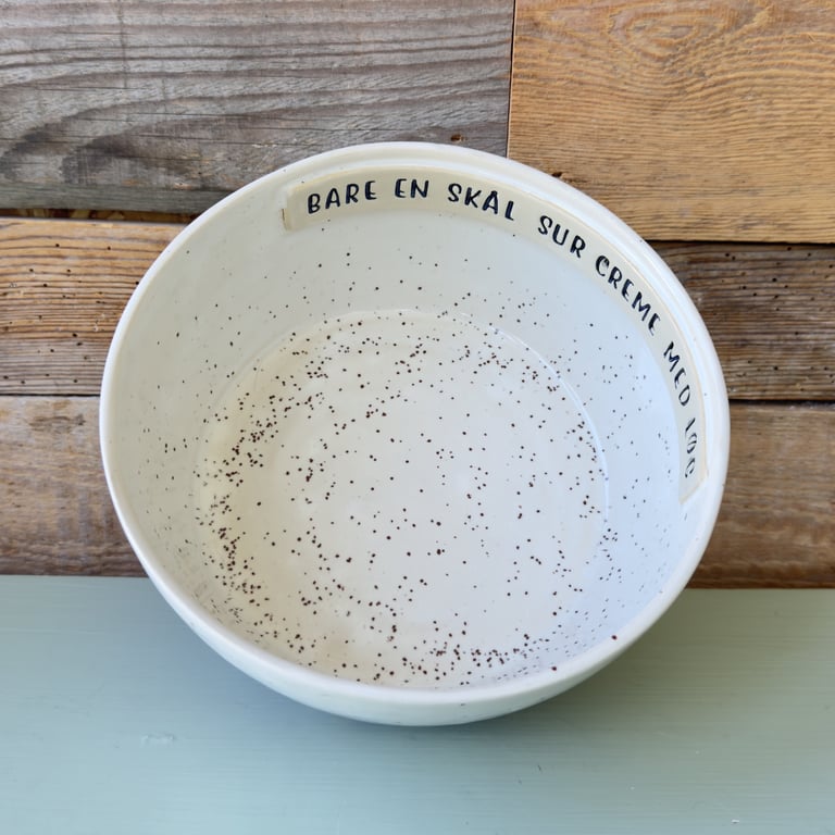 Bare en skål sur creme med løg, 2. sortering billede 2