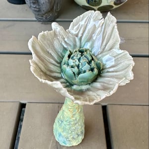 Blomst m håndformede blade – produktbillede