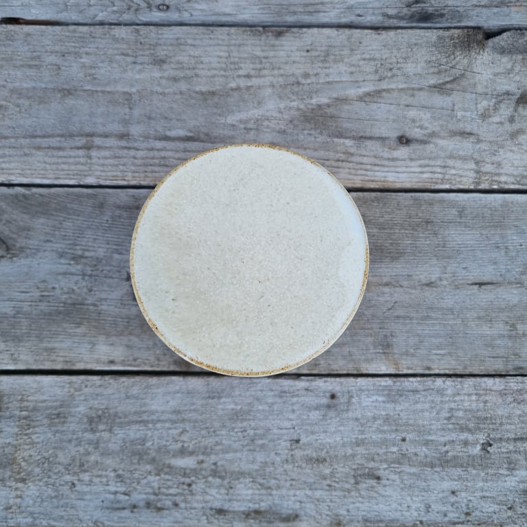 Smørklokke hvid beige billede 4