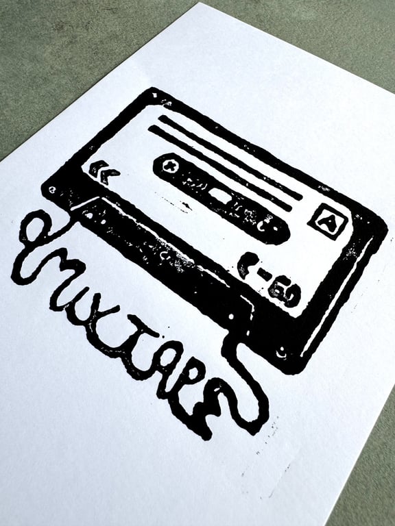 Mix tape linoleumstryk billede 2