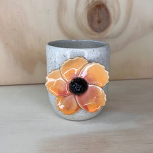 Orange/ lyserød Valmuekop  – produktbillede