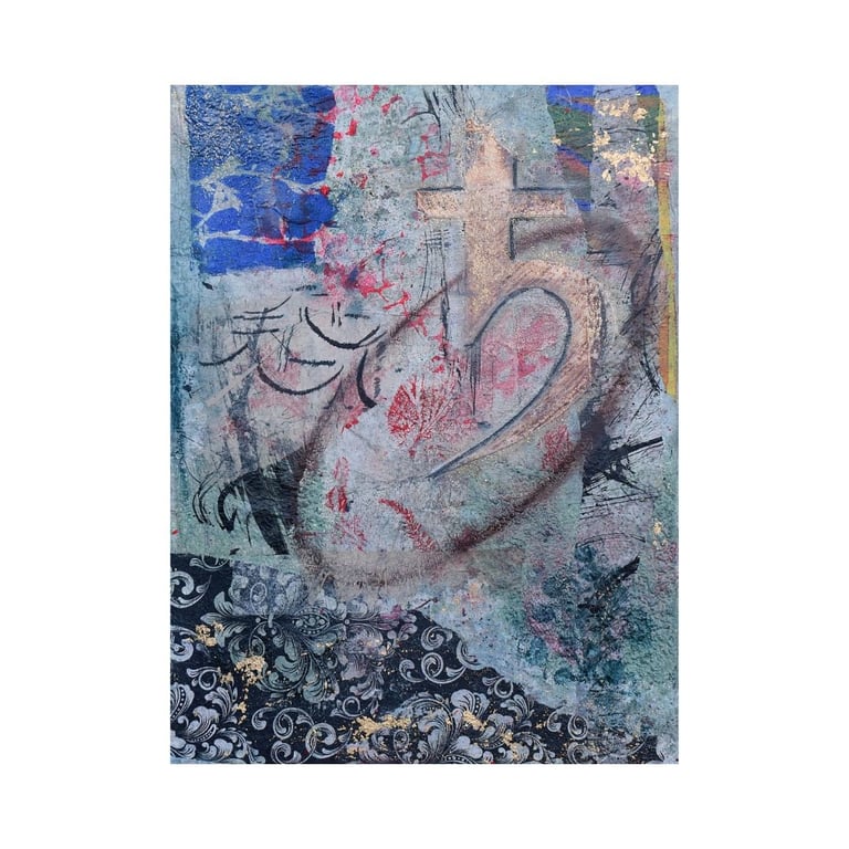 Collage/mixed media, SATURN