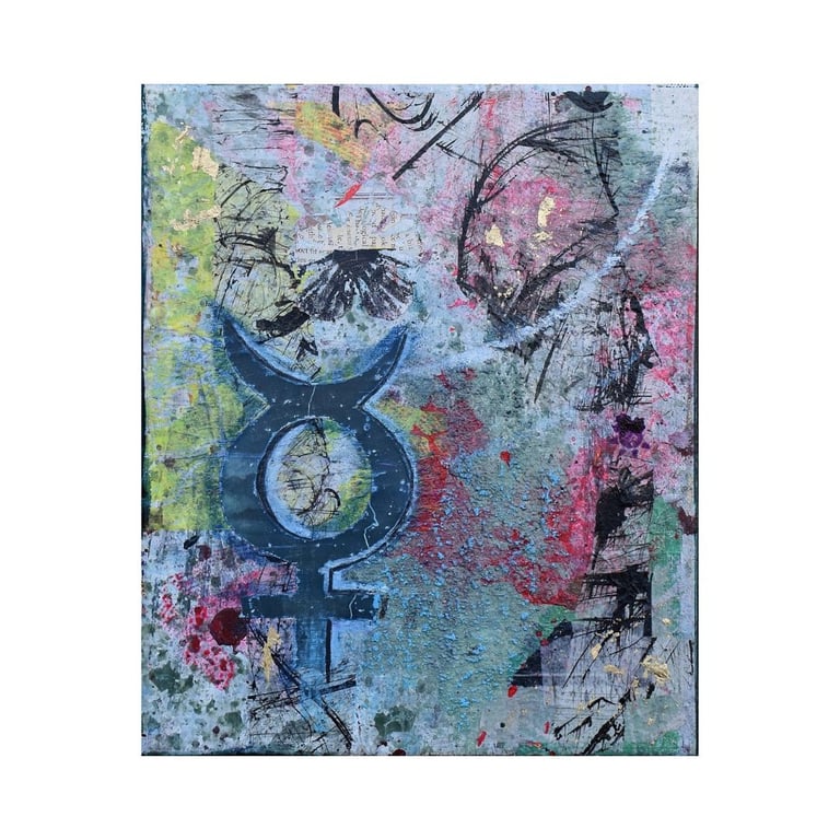 Collage/mixed media, Merkur