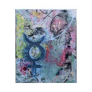 Collage/mixed media, Merkur – produktbillede