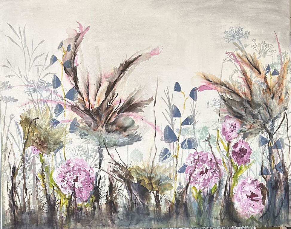 Pæoner i flor