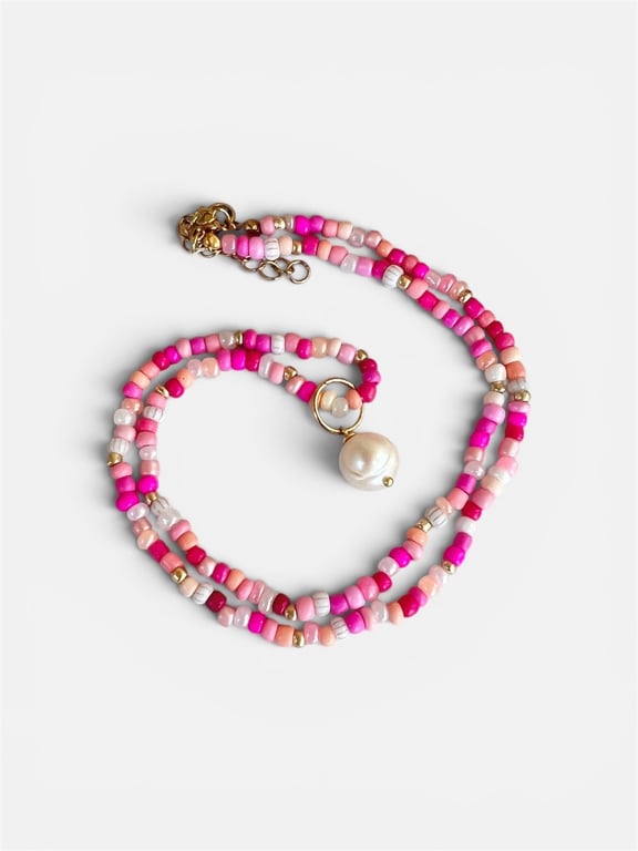 BeYou halskæde- Pink
