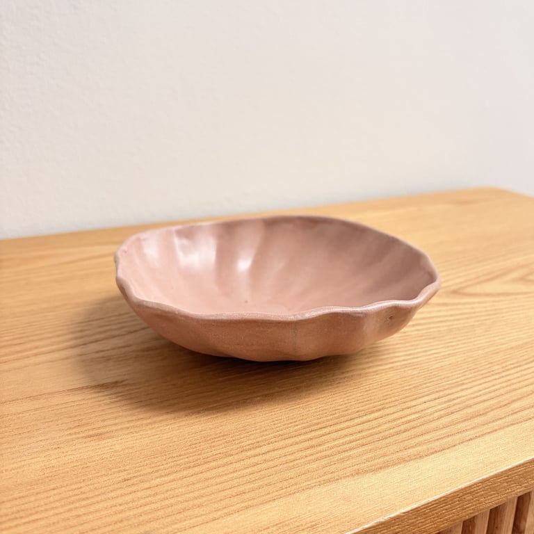 Rosa snack- eller smykkeskål billede 2