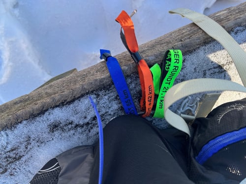 Støttearmbånd efterårsrunden stof med Amager rundt og distancen (3)
