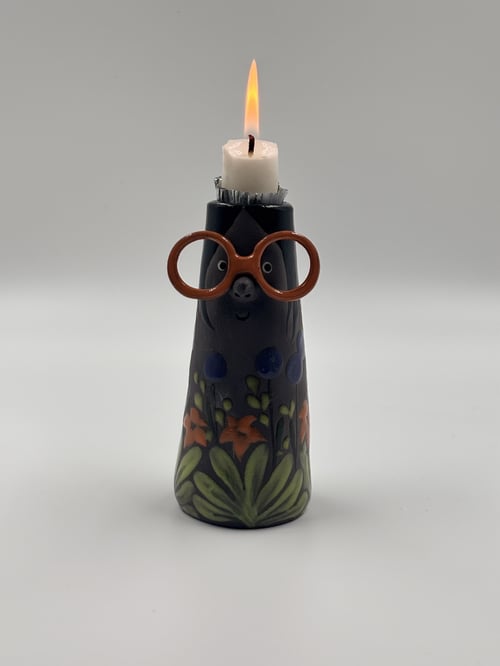 Familienhulihovedet vase/ lysestage (2)