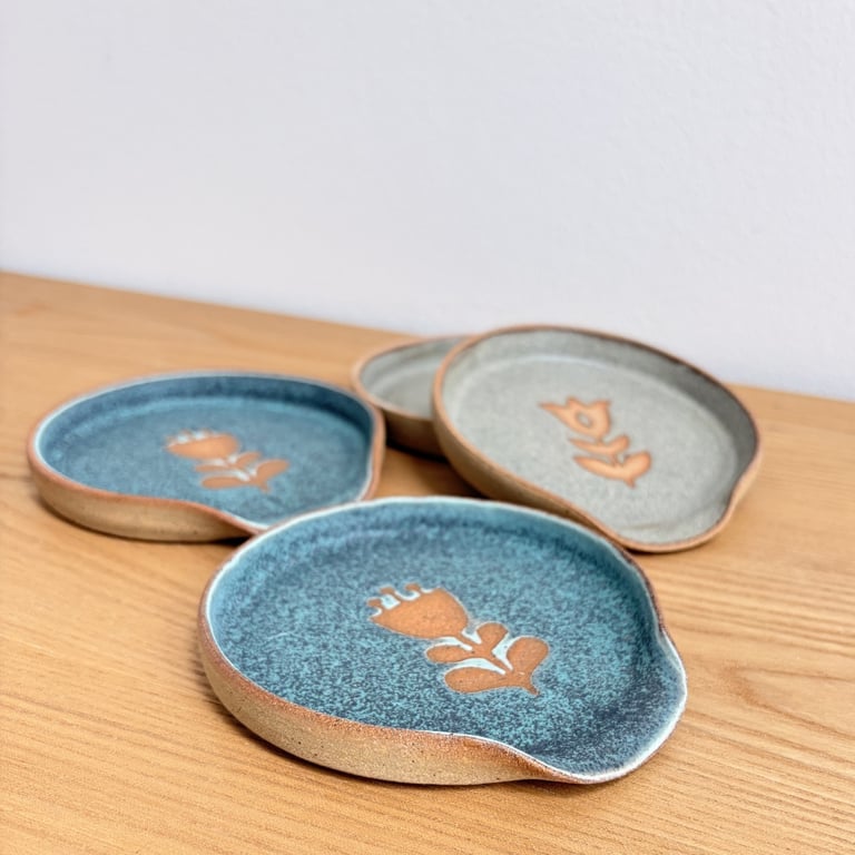 Farverige spoon rests - holder til grydeske billede 4