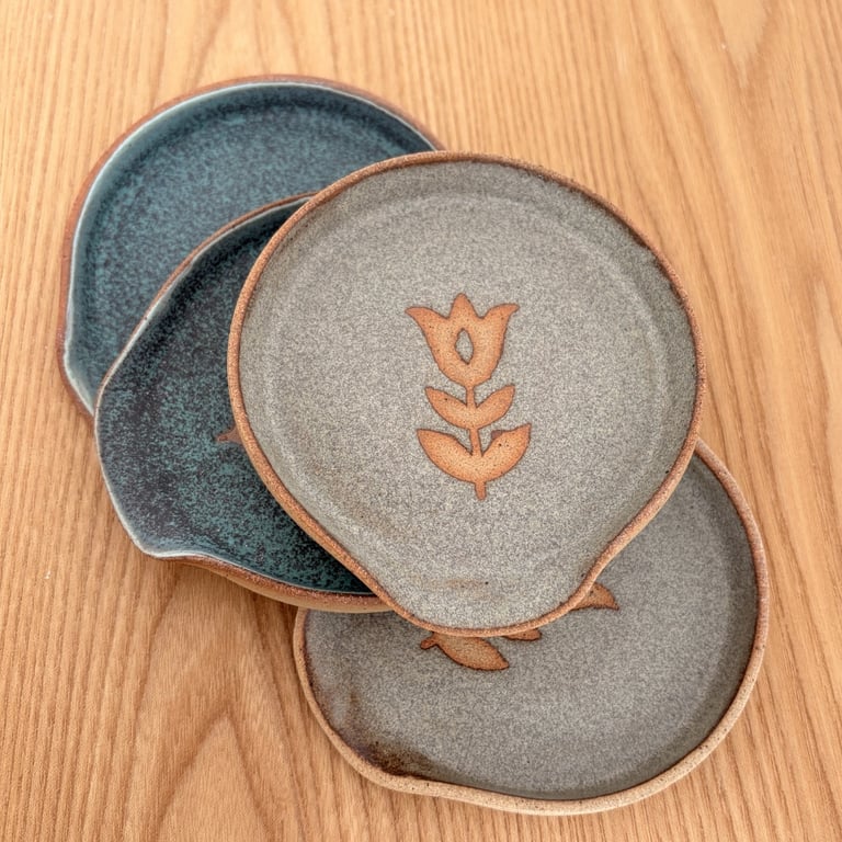 Farverige spoon rests - holder til grydeske billede 6