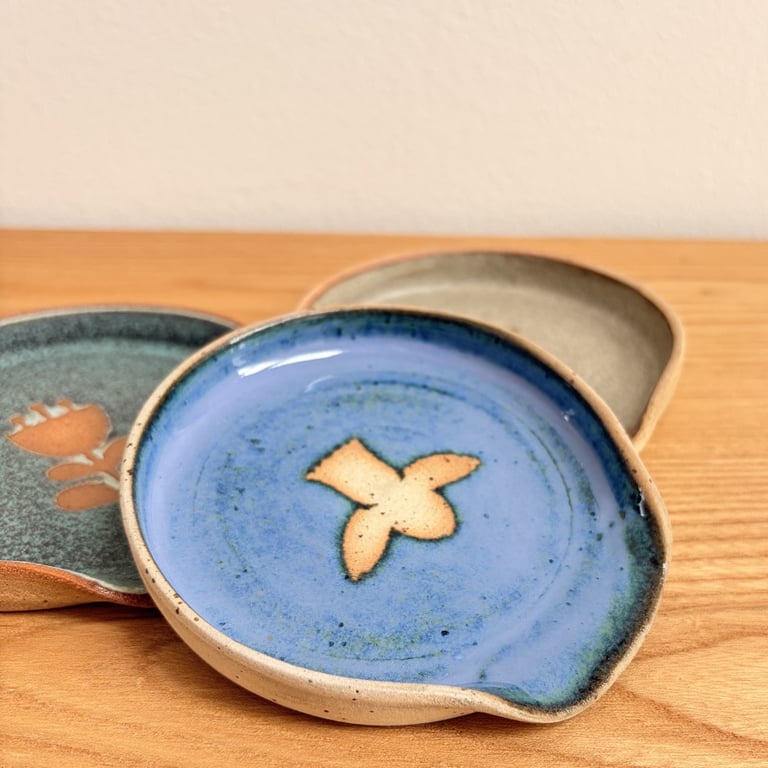 Farverige spoon rests - holder til grydeske billede 5