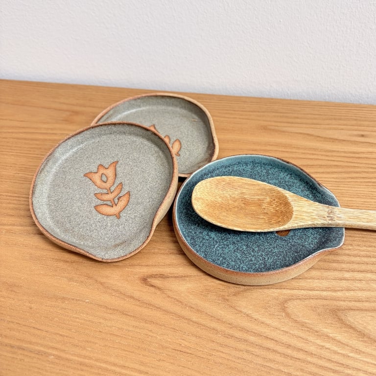 Farverige spoon rests - holder til grydeske billede 10